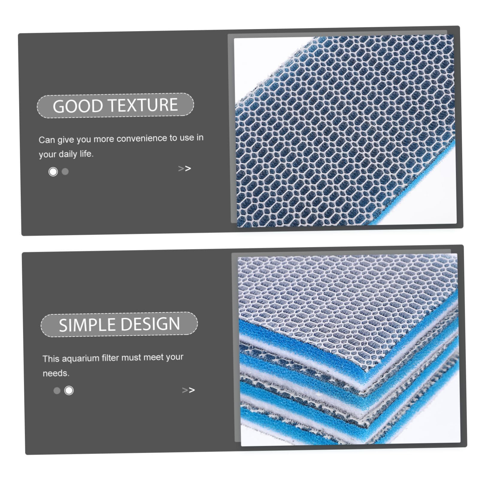 Yardwe 20stücke Aquarium Filterpad Aus Hochdichtem Polyester Reinigungs-Schwamm Für Fischbecken Effektive Wasserfiltration Und Einfach Zu Reinigen Filterwatte