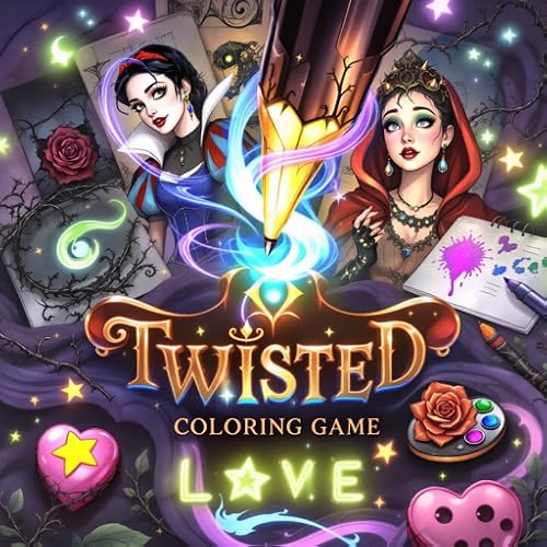Twisted Fairy Tales Coloring Book: Dark Fantasy & Grim Retellings Drawing App