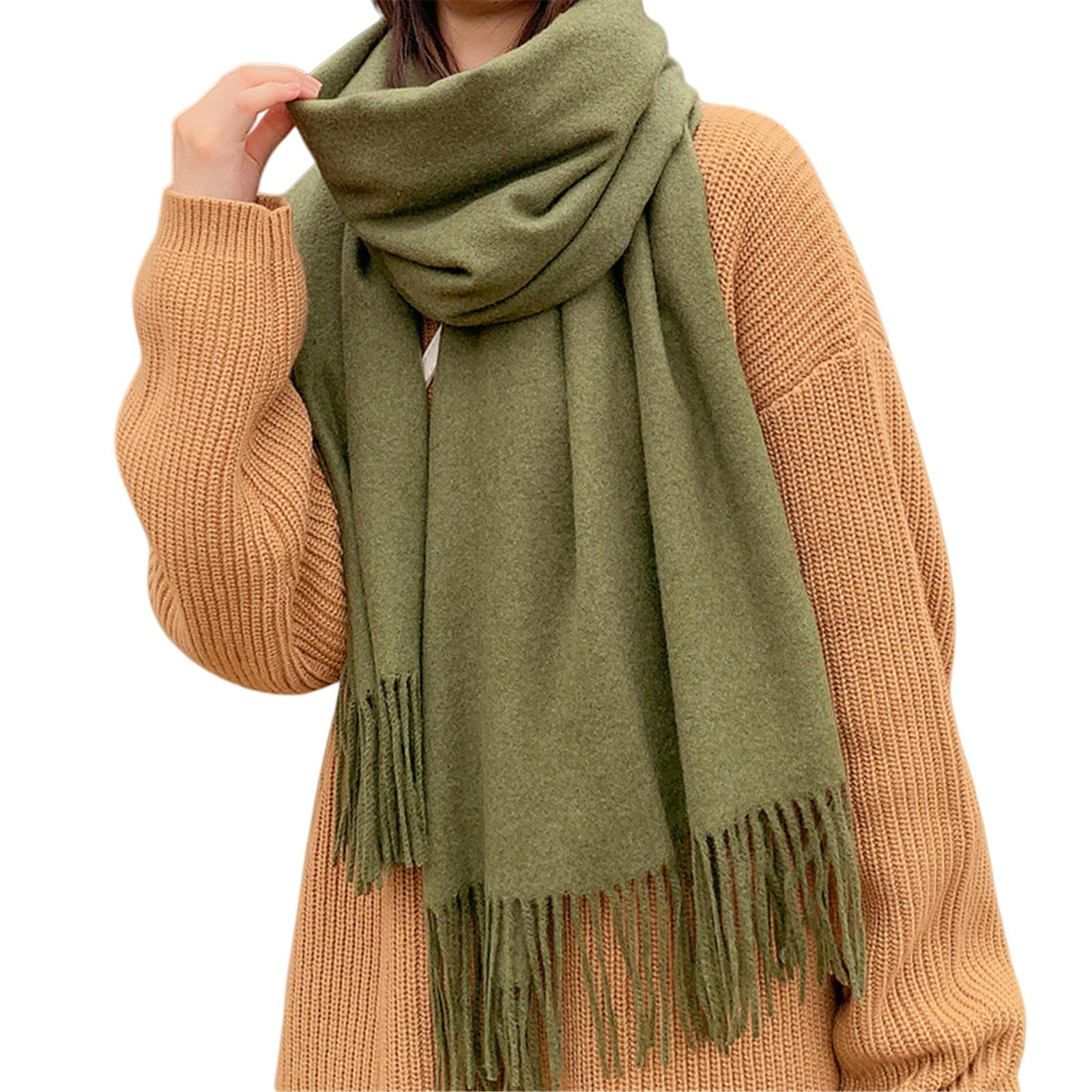 Foulard Donna Sciarpe Da Alla Moda Versatili Calde E Spesse Per L'autunno Inverno