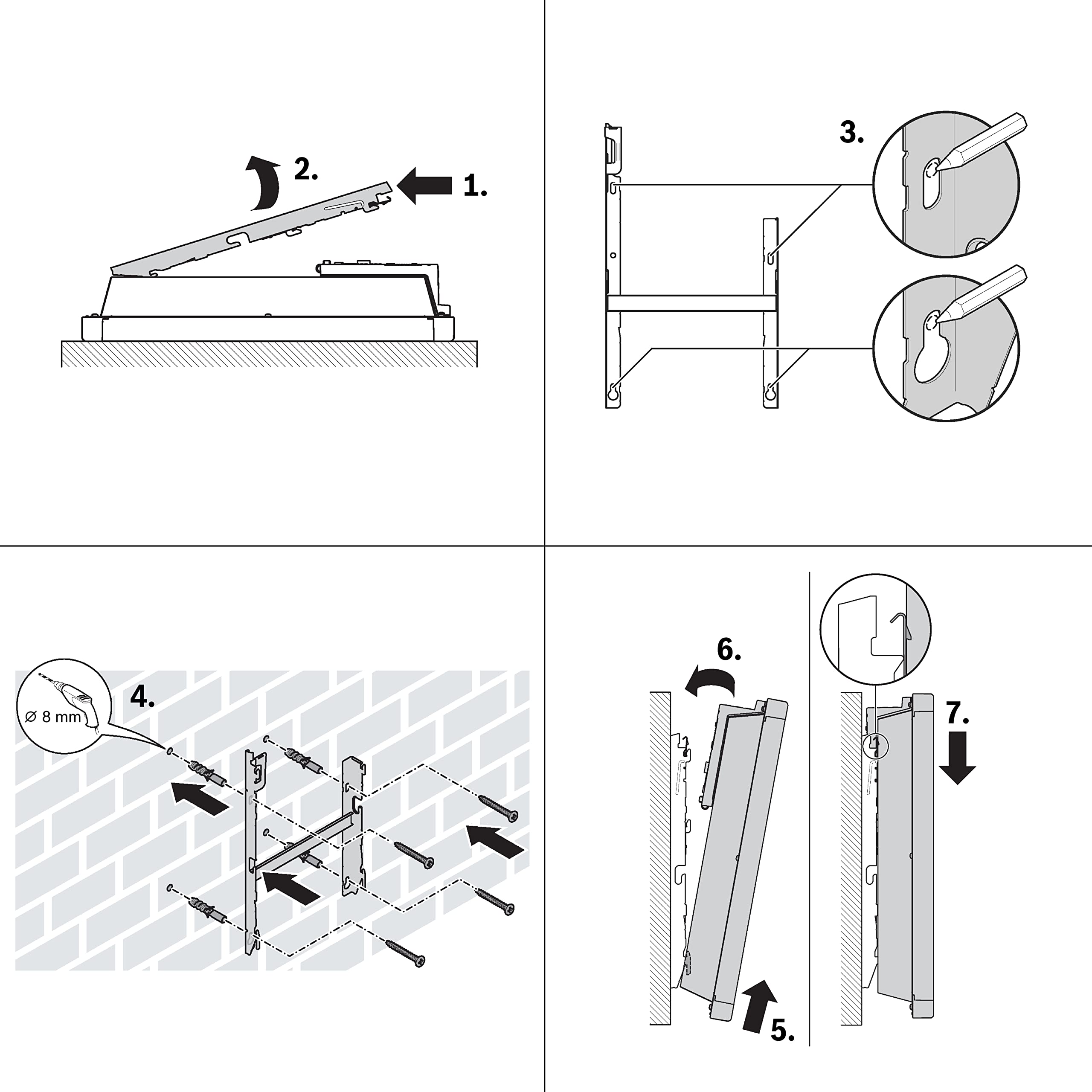 Bosch Thermotechnik 4000-25 Grzejnik, Biały, Do 25 m²