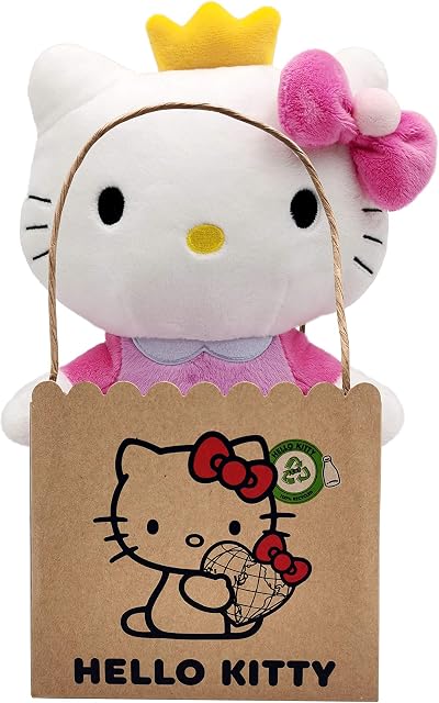 Joy Toy 20614 Hello Kitty Princess Eco Plush 24 cm Multi-Coloured
