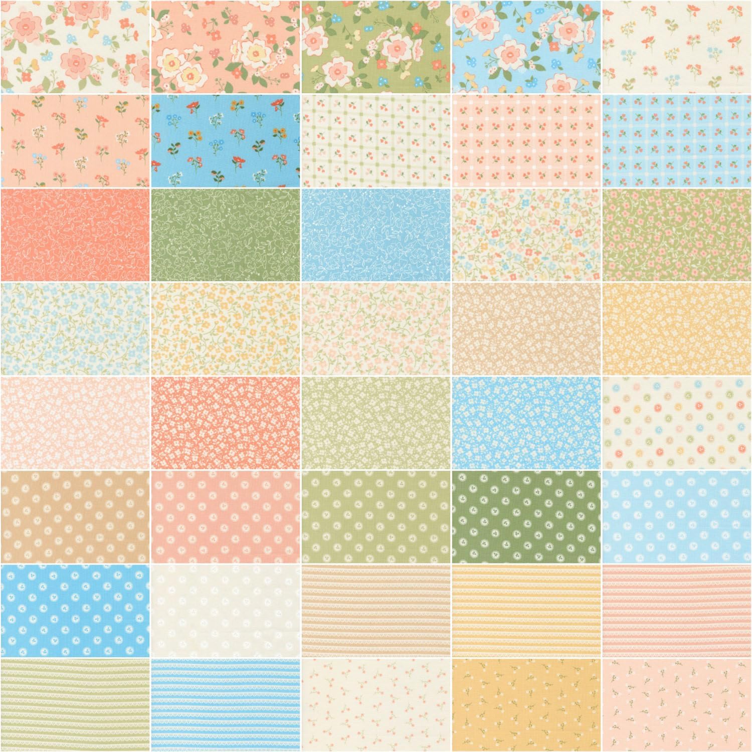 Moda Fabrics Dainty Meadow Fat Quarter Bundle by My Sew Quilty Life 31740AB