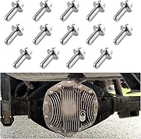 KIFIDAN 14PCS M8-1.25x20mm Rear Differential Cover Bolts - Carbon Steel for Secure Seal & Leak Prevention