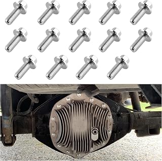 KIFIDAN 14PCS M8-1.25x20mm Rear Differential Cover Bolts - Carbon Steel for Secure Seal & Leak Prevention