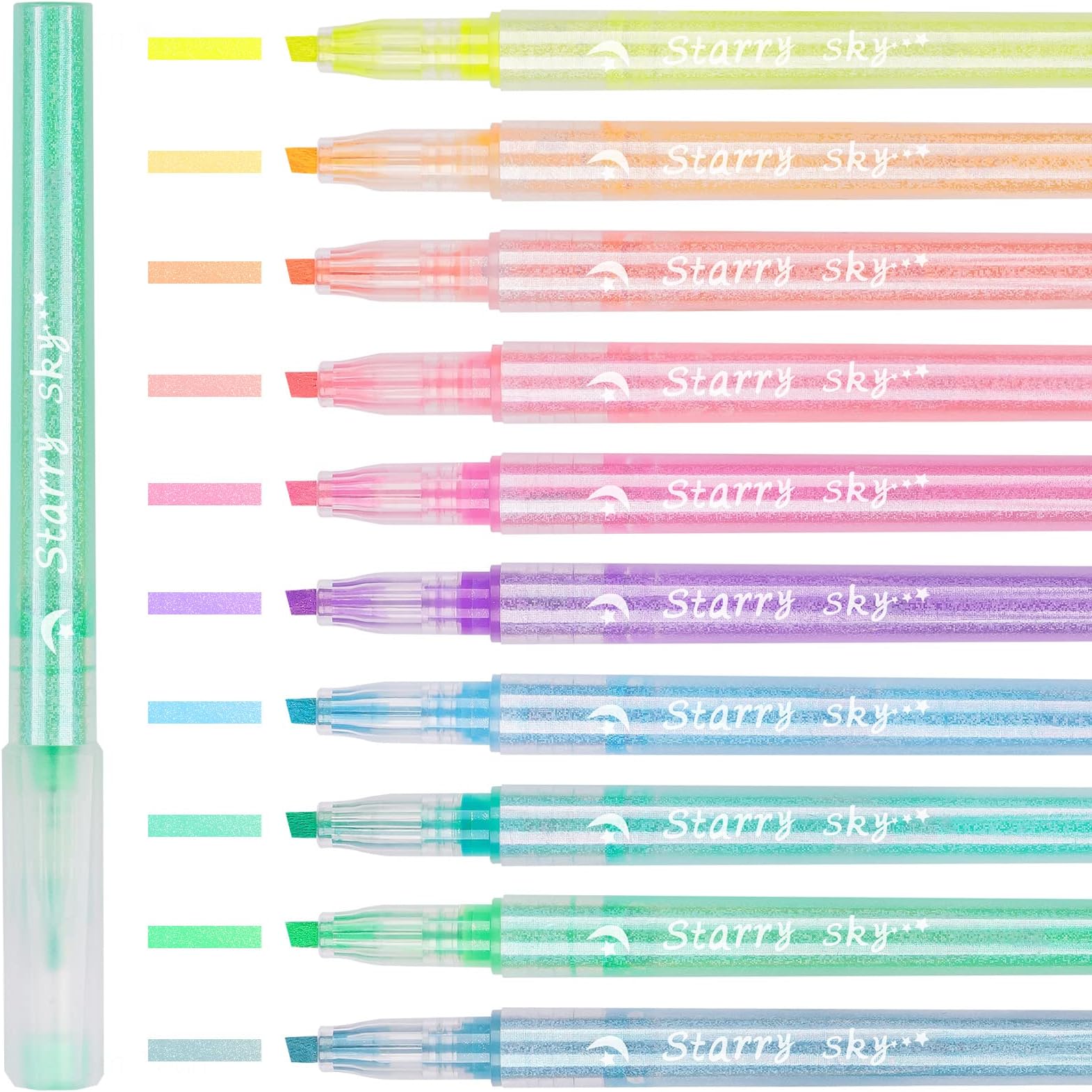 Zebra Glitter Highlighter Kirarich Pack of 5 (WKS185C) 3