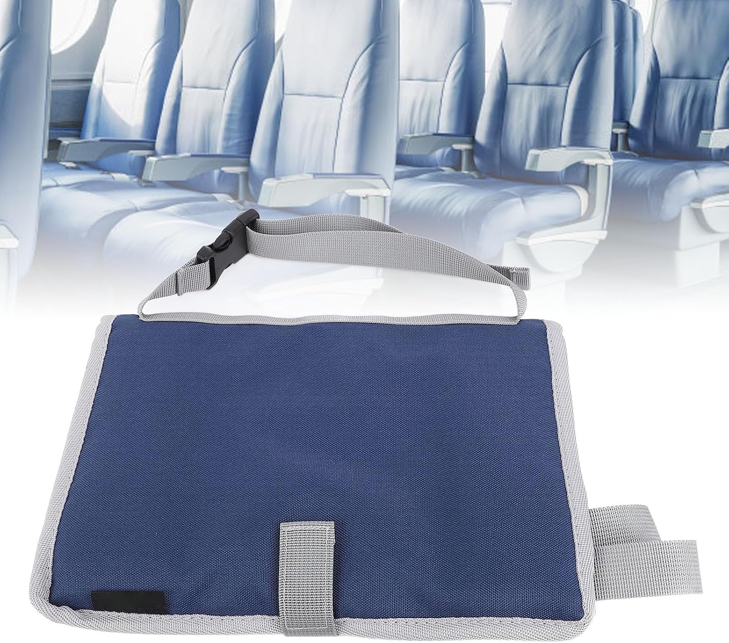 Kids Travel Tray Table Cover, Kids Airplane Tray Cover, Airplane Essentials for Toddlers, for Plane Train, Table Organizer for Snacks, Toys, Must Haves (Dark Blue)