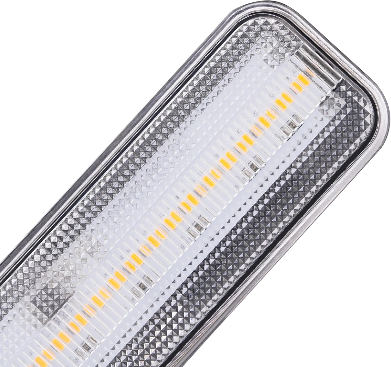 HECASA LED Side Marker Lights Compatible with 1978-1987 Chevrolet Chevy El Camino Malibu GMC Caballero Front Bumper Signal Lamps Replacement for 929986 (2Pcs Clear Lens Amber Light)