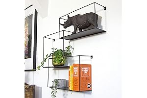 kimisty Set of 3 Metal Intersecting Wall Shelves (set of 3)