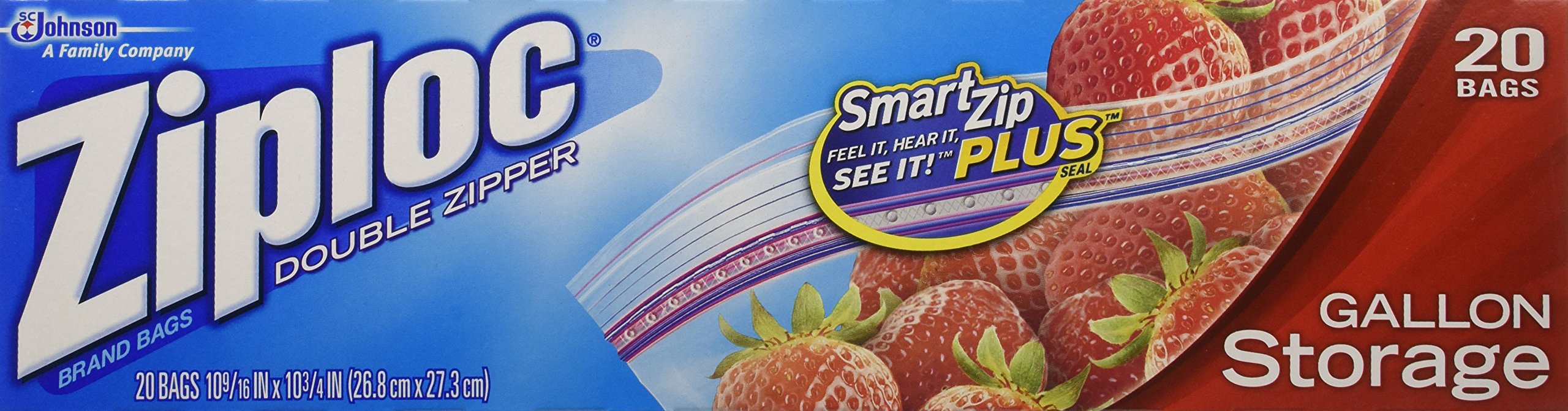 ZiplocStorage Bags Gallon 12 20-count Boxes