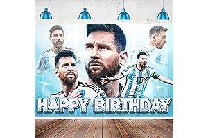 Decoración de Mesa de Cumpleaños de Messi para Fiesta de Cumpleaños de...