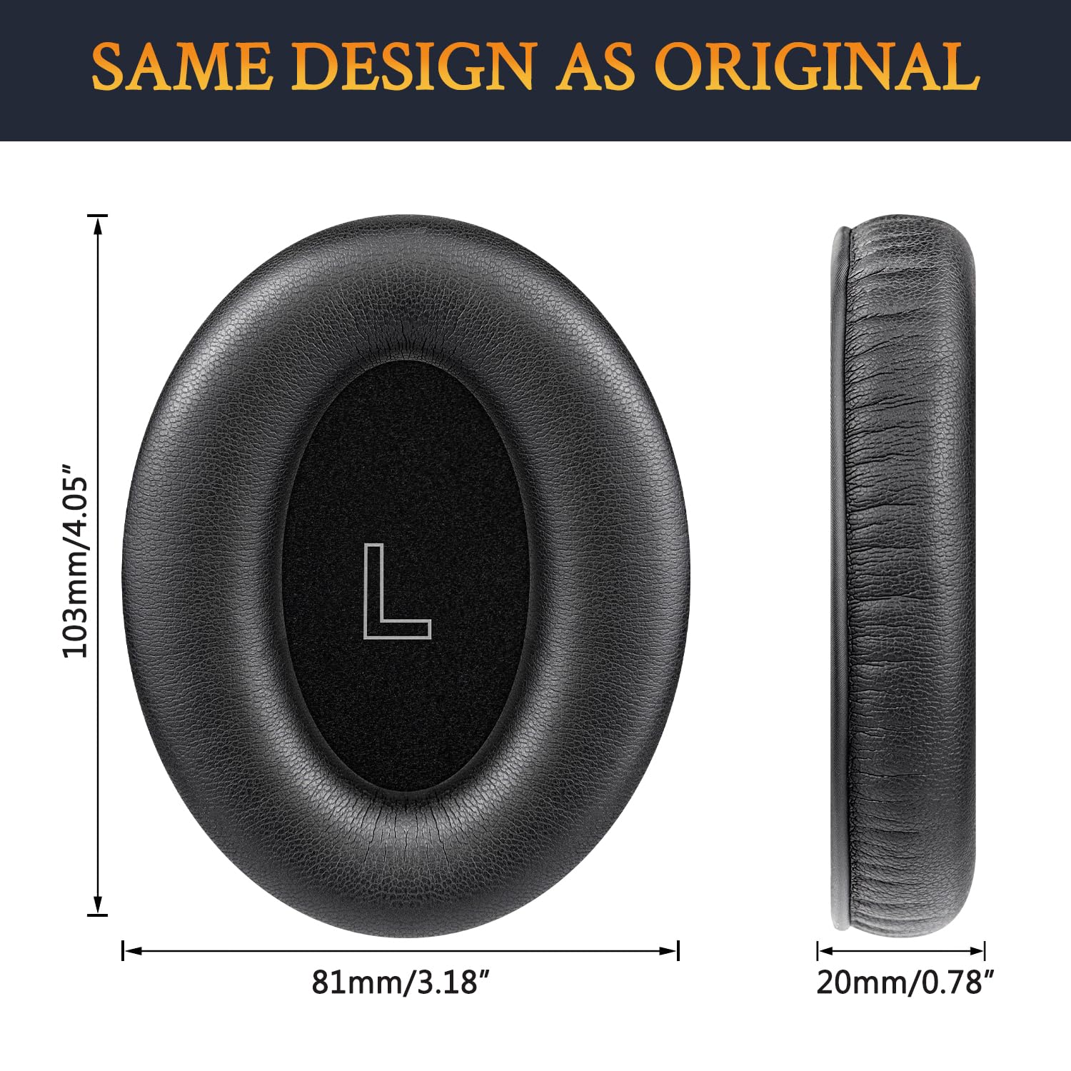 SOULWIT Protein Leather Replacement Ear Pads for Bose A30 Aviation Headset - Image 3