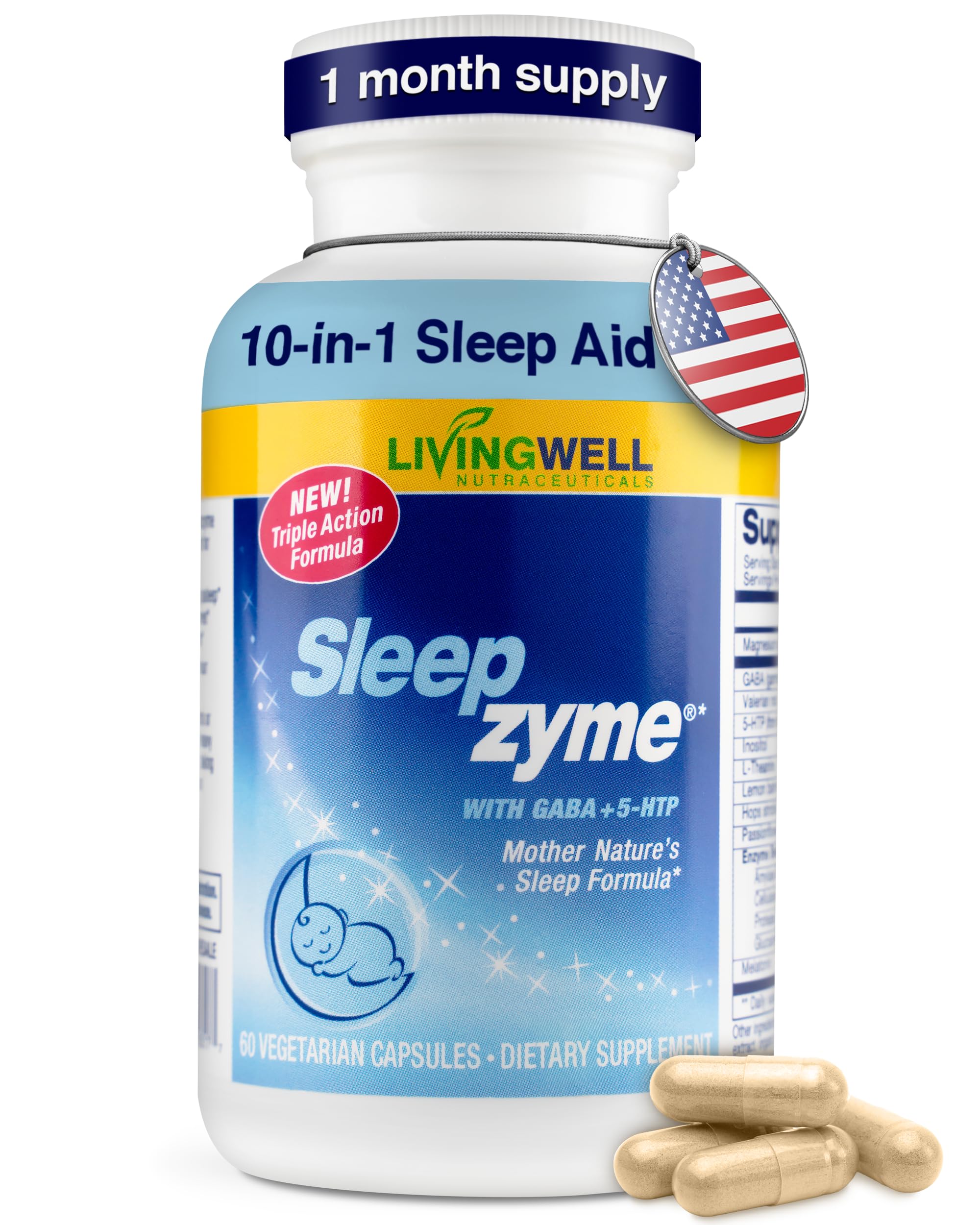 Amazon.com: Sleep Aid for Adults + Enzymes - Melatonin, Magnesium