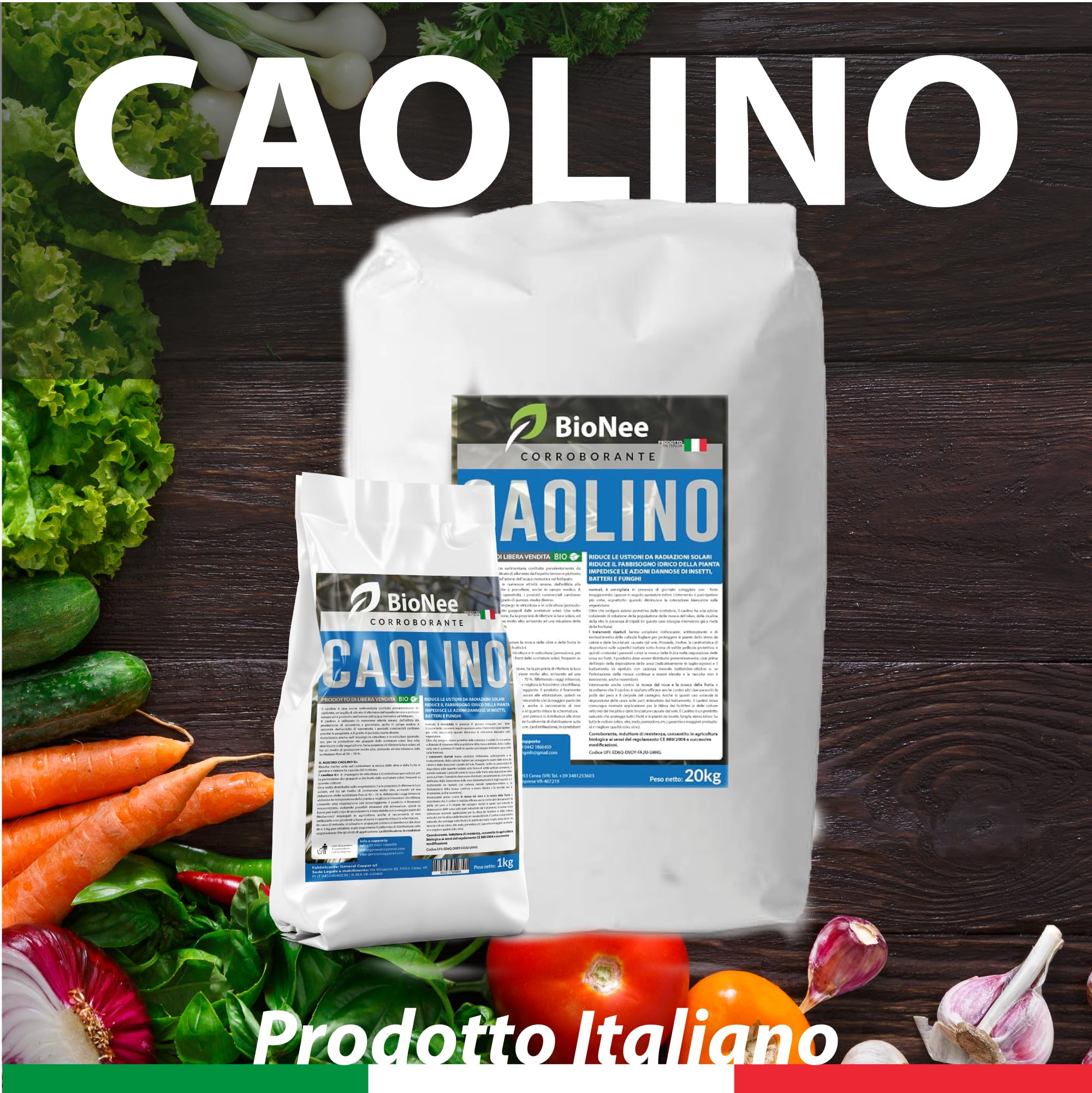Caolino corroborante potenziatore difese naturali MOSCA DELL'OLIVO (25 kg)