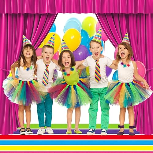 Miniatura 7 de ZOIIWA Alfombra colorida de Candyland de poliéster de 24 pulgadas x 10 pies, decoración de tierra de caramelo, alfombra de pasillo de princesa,