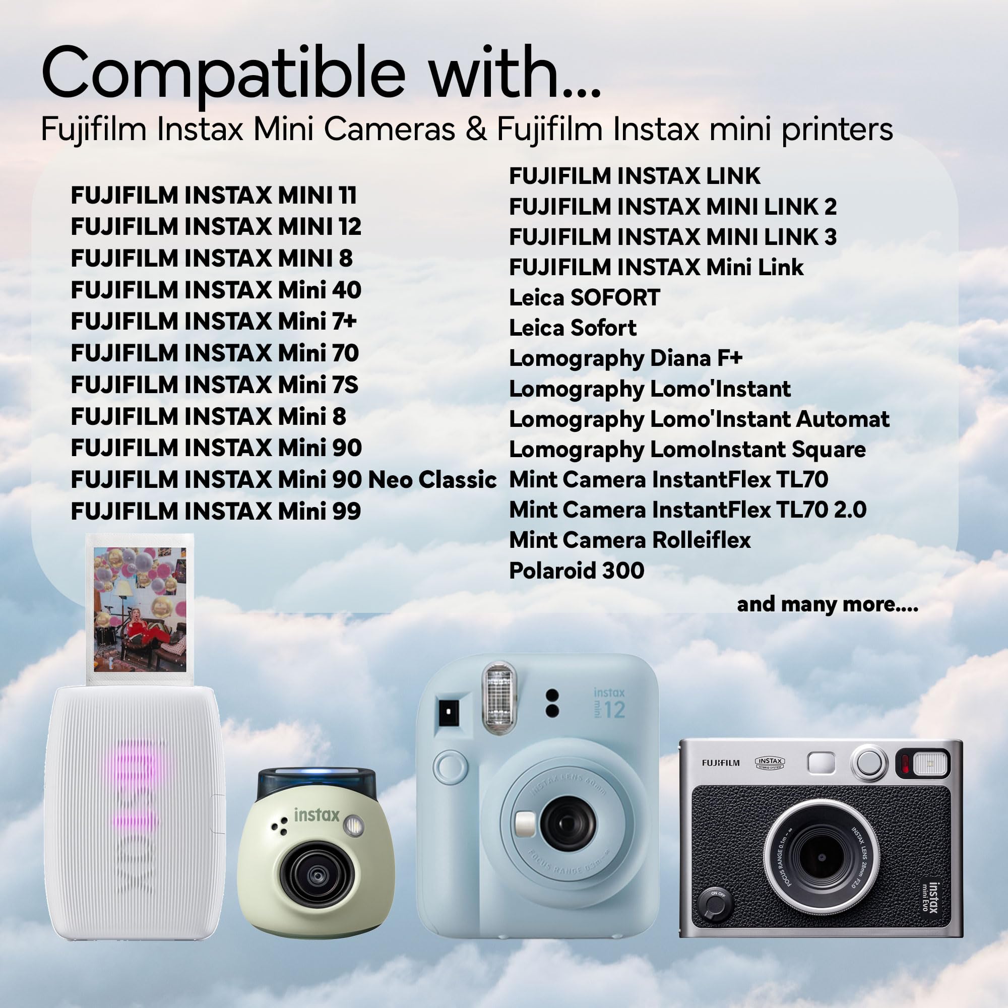 Amazon | Fujifilm Instax Mini インスタントカメラフィルム (100枚