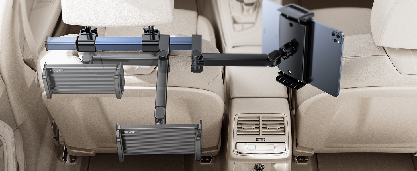 Tablet Holder For Car Tryone Car Headrest Tablet Holder Mount