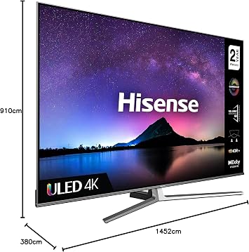 Hisense 65U8GQTUK Quantum Series 65-inch 1000-nit 4K UHD Dolby Vision HDR Smart TV with YouTube, Freeview Play and Alexa Built-in and IMAX Enhanced, TUV Certificated (2021 NEW), Operating System VIDAA