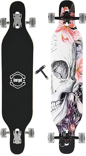 Miniatura 15 de Amrgot - Longborads completos de 42 pulgadas de largo a través de la cubierta cóncava de crucero profesional Longboards