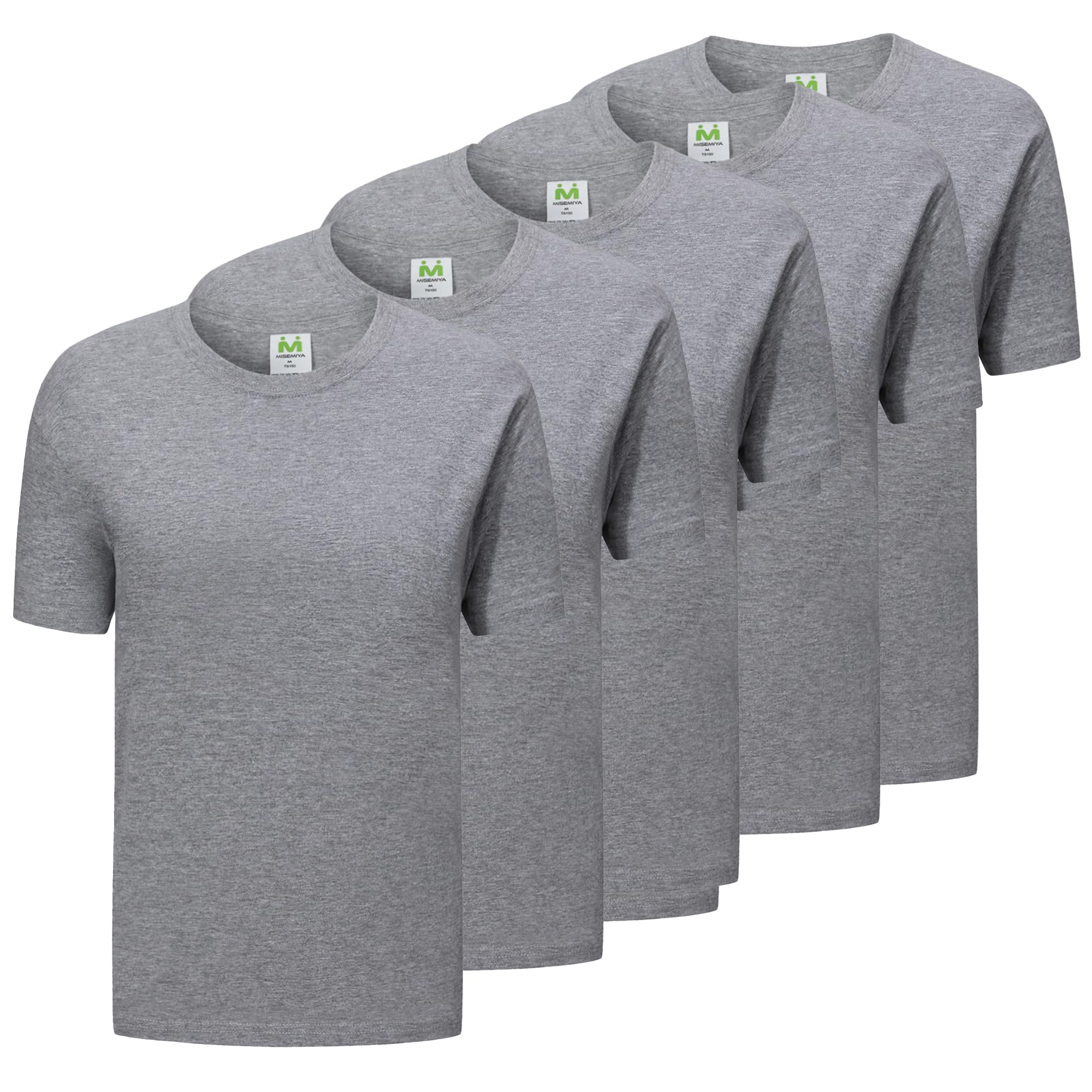 MISEMIYA T Shirt - Mz-5-ts135 T-Shirt Unisex Adulto (Confezione da 5) - 3