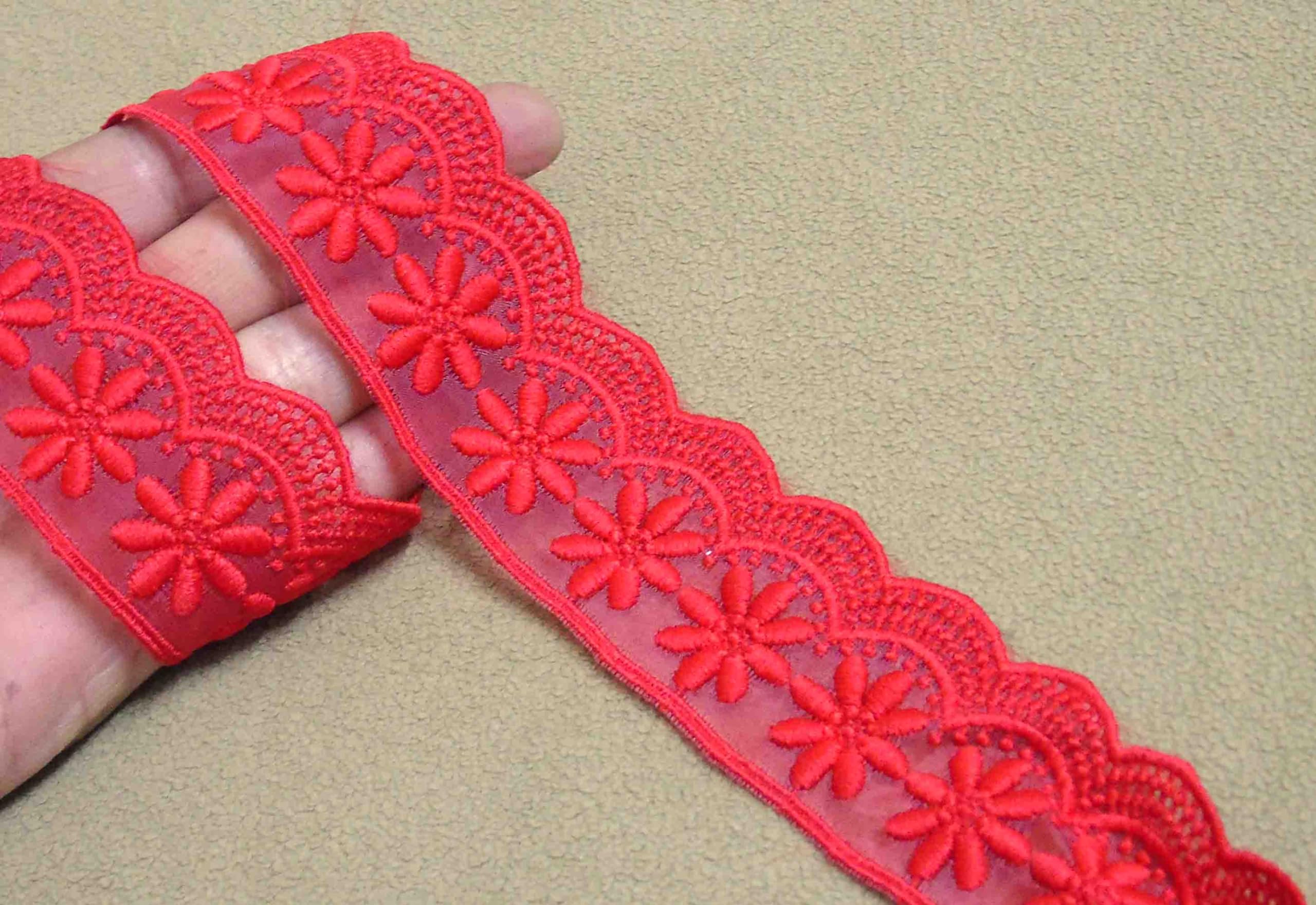 Strala Laces for Dresses, Sarees, Lehenga, Suits, Bags, Decorations, Borders, Crafts and Home Décor,Blouse (3 mtr) (Red) (B0CWH7XQCB) Amazon Price History, Amazon Price Tracker