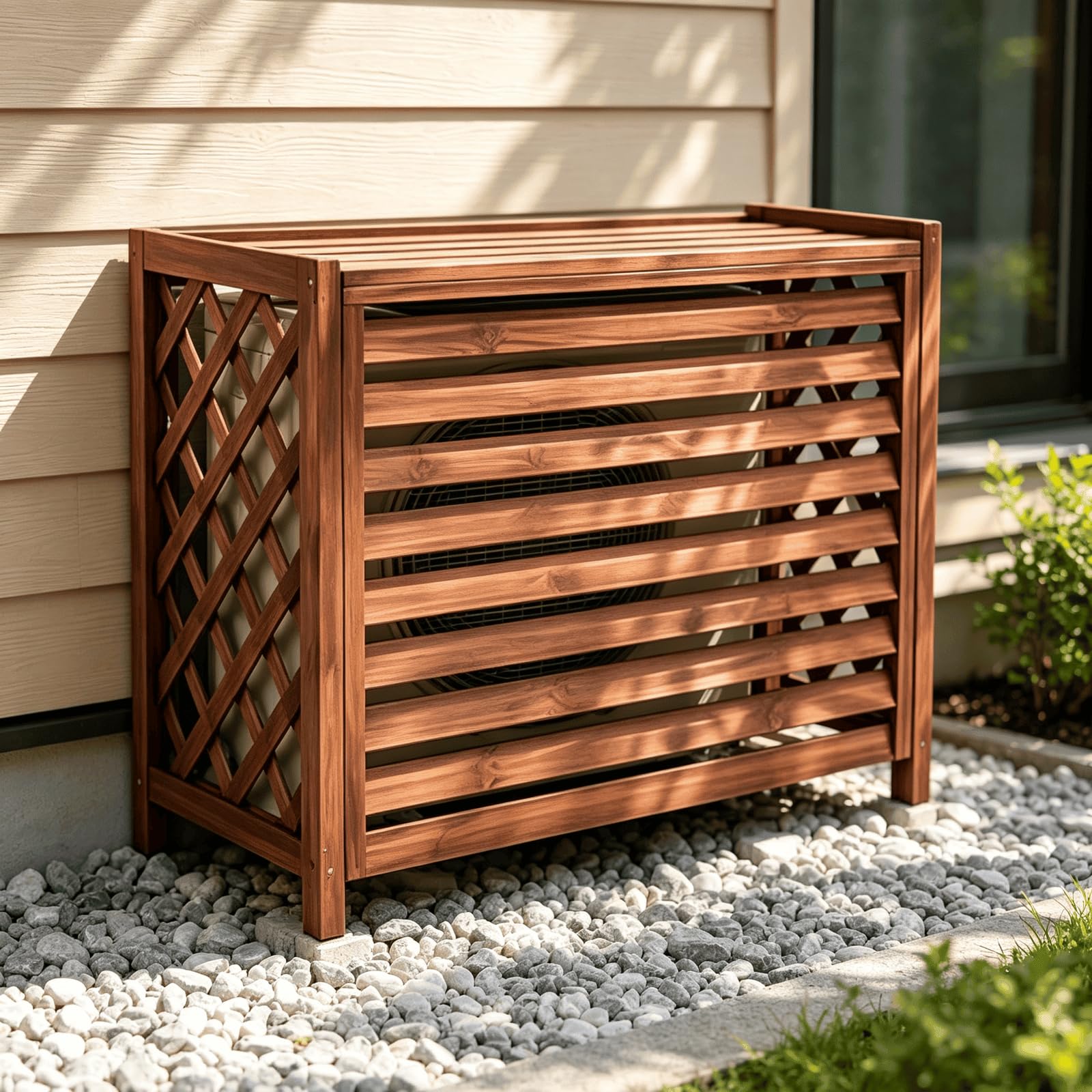 Klimageraet Schutzgitter Aussen Lamellen Sichtschutz Verkleidung