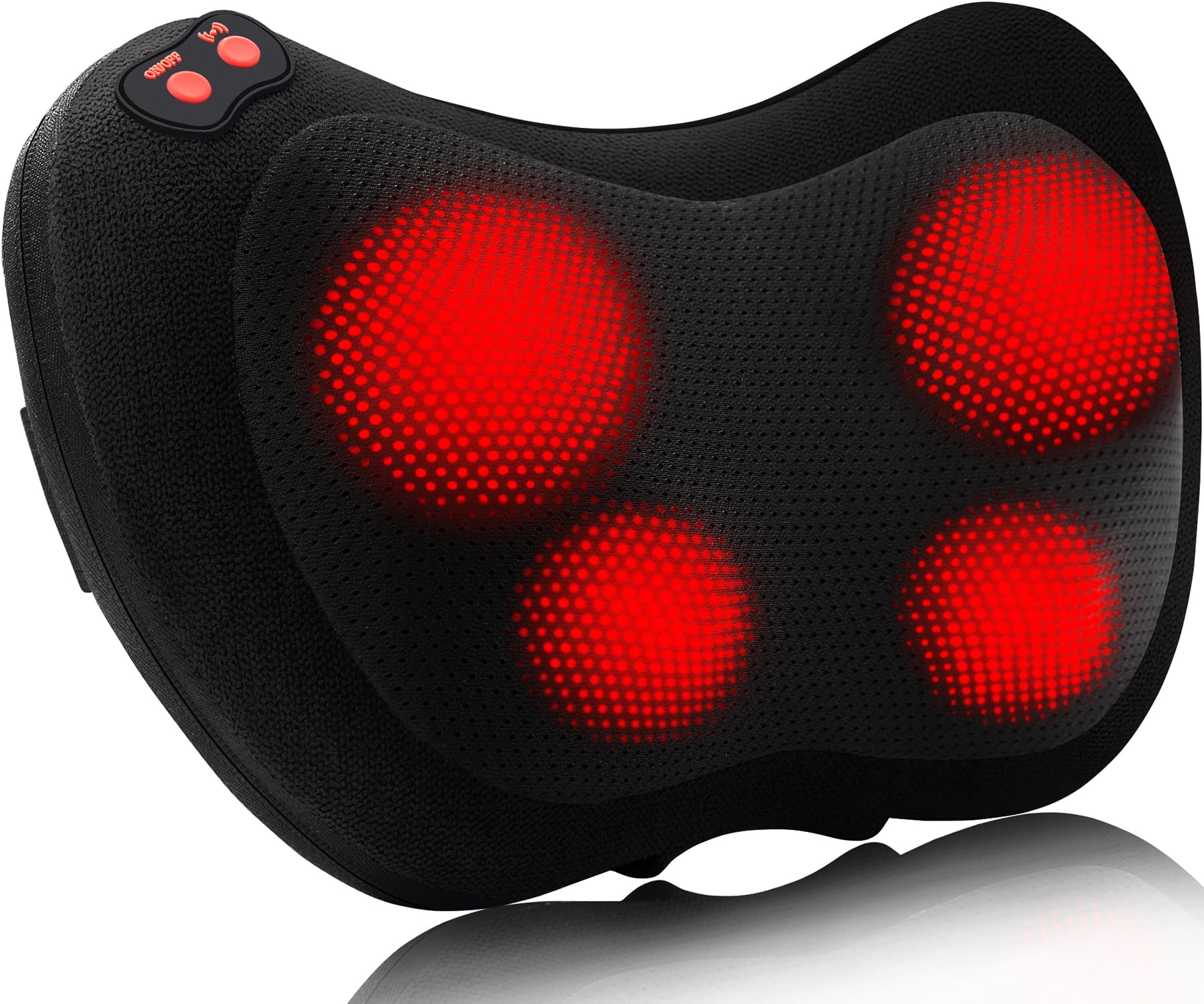 Papillon Back Massager,Shiatsu Neck Massager for Pain Relief,Electric Shoulder Foot Massage Pillow with Heat,Gifts for Mothers Day,Christmas Gifts for Women/Men,Deep Tissue Kneading for Waist,Legs Black
