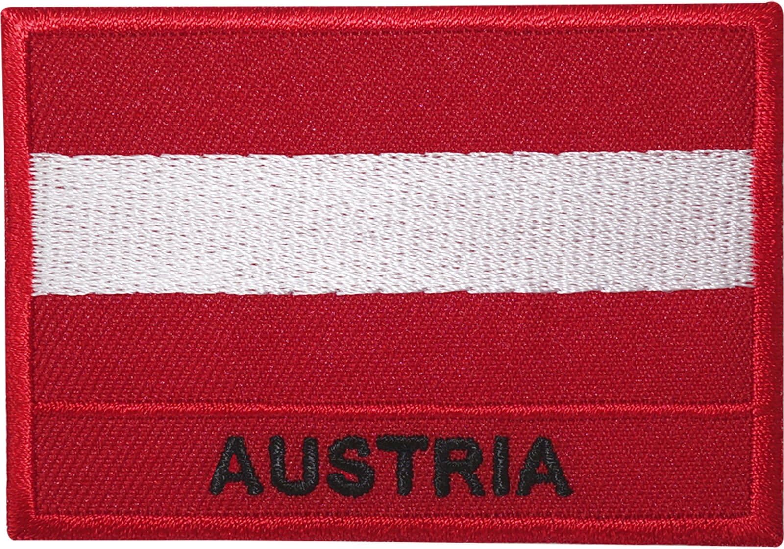 Austria Flag Embroidered Iron Sew On Patch Austrian Jacket Bag Embroidery Badge