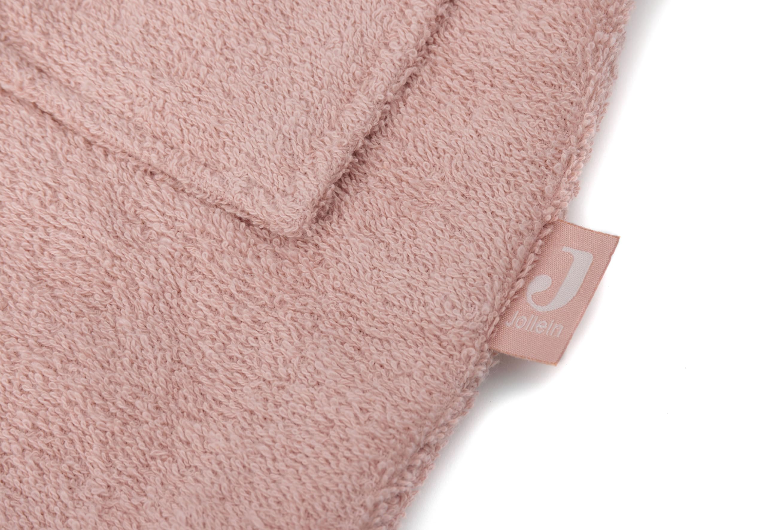 Jollein Unisex Baby Bademantel Kinder Frottee mit Kapuze mit Ohren Bademantel Kinder (1er Pack)