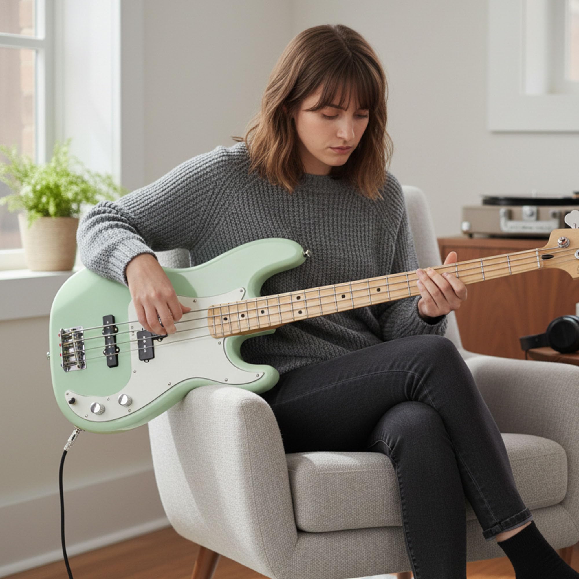フェンダー　スクワイヤー　プレベ　アフィニティシリーズ Squier by Fender Affinity Series Precision Bass PJ Lake Placid