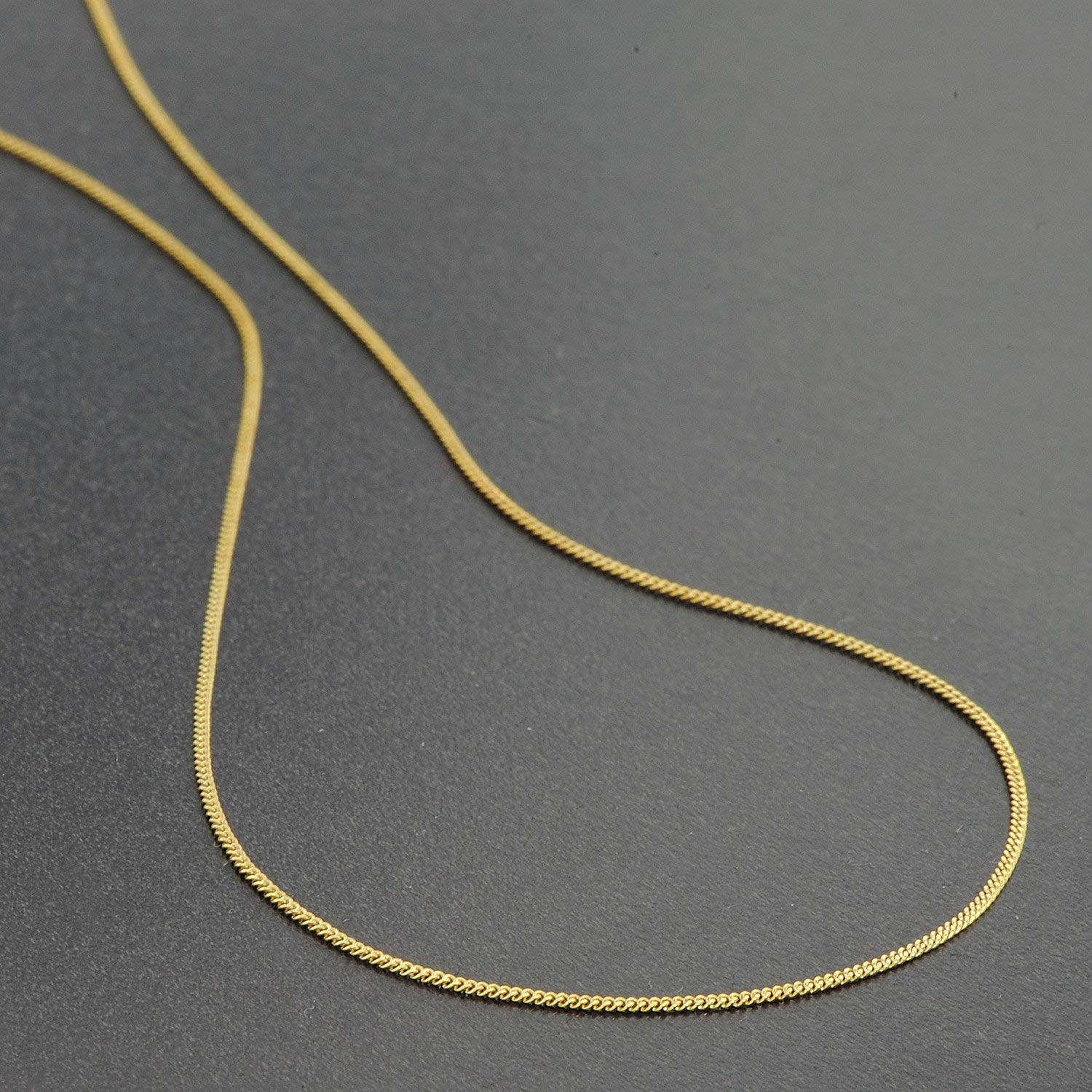 trendor Feine Panzerkette 333 Gold 0,8 mm Längen 36-60 cm 72436 | elegante goldene Kette, wunderschöne Geschenkidee, Halskette aus Echtgold