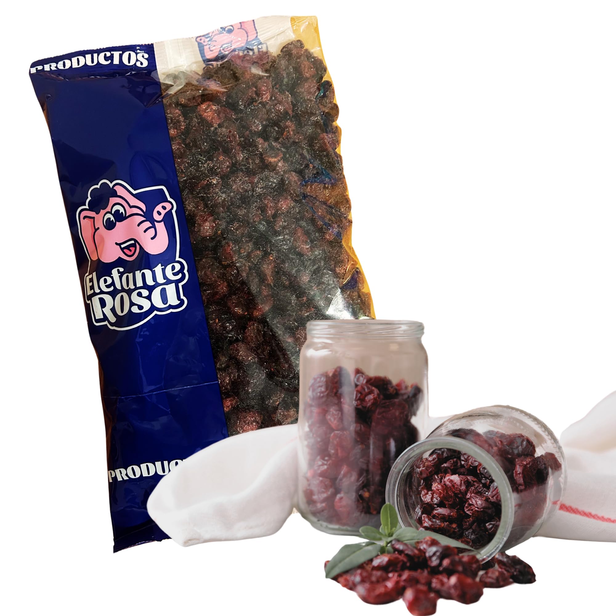 Arándanos Rojos Deshidratados El Elefante Rosa 1Kg Snack Natural