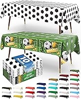 Vista 54 de Pureegg - Juego de 10 manteles de plástico desechables redondos de 84 pulgadas, para fiestas, picnics, bodas, manteles decorativos, redondos, Blanco