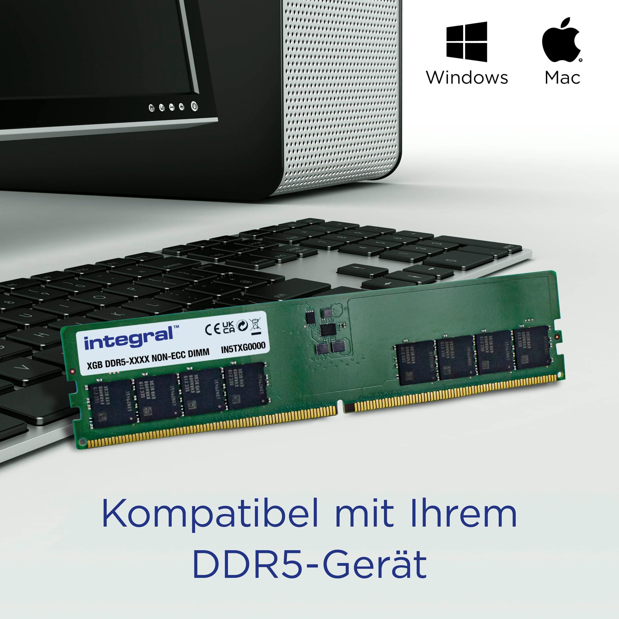 Samsung 32GBx2 4800Mhz DDR5 64GB キットメモリー Crucial RAM DDR5 64Go Kit (2x32Go) 4800MHz SODIMM, Mémoire pour