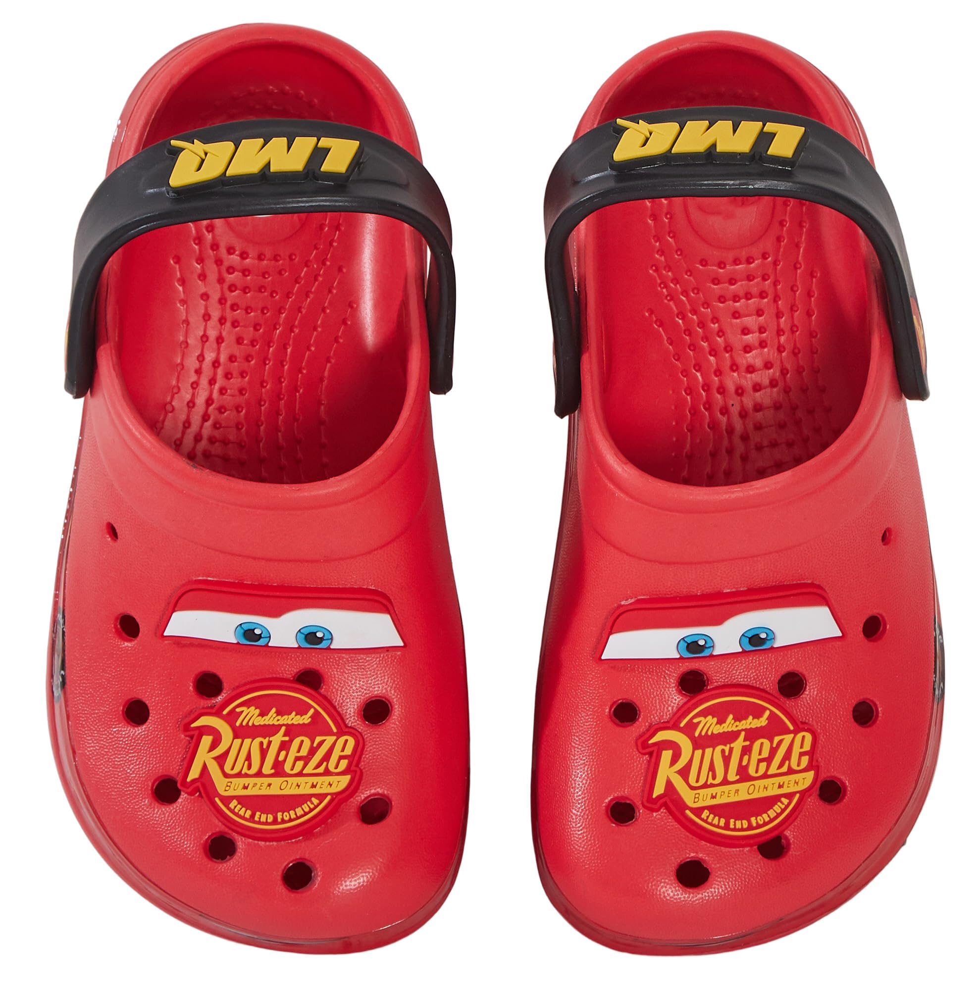 Disney Zuecos Cars para niños con Charms, Sandalias para niños, Deslizadores Lightning Mcqueen con Correa de Tobillo, Zapatos de Playa.