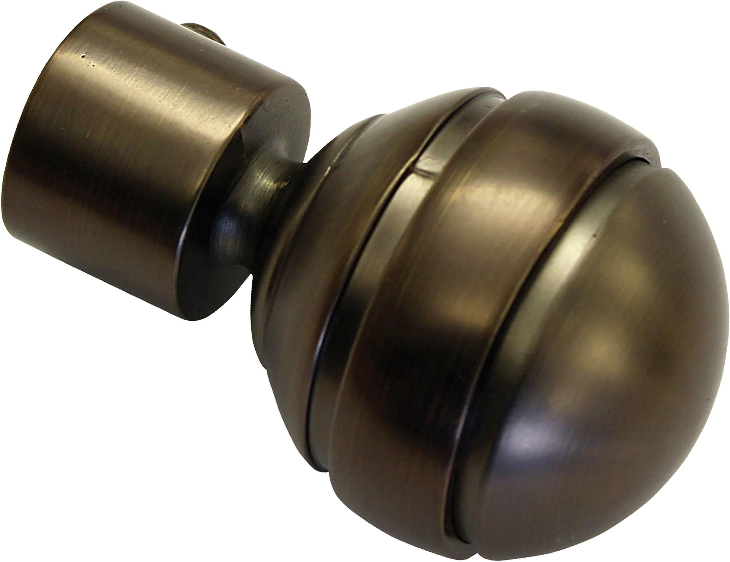 Embouts Cylindriques Pour Tringle à Rideaux Ø 16/19 Mm - Aspect Inox, Lot De 2 - Série Sol, Montage Simple