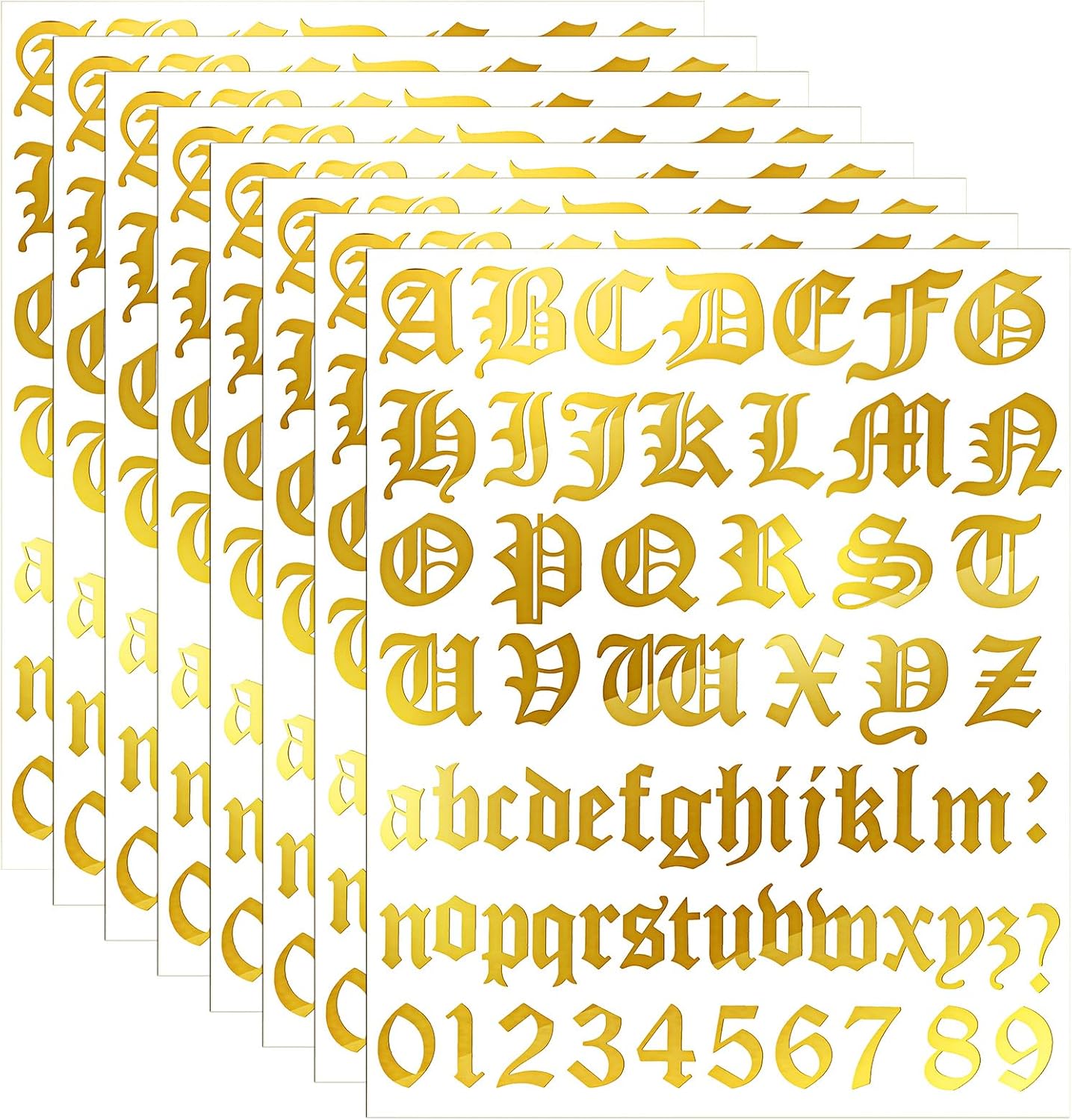 Set of 8 Self Adhesive Vinyl Letter Number Mailbox Number