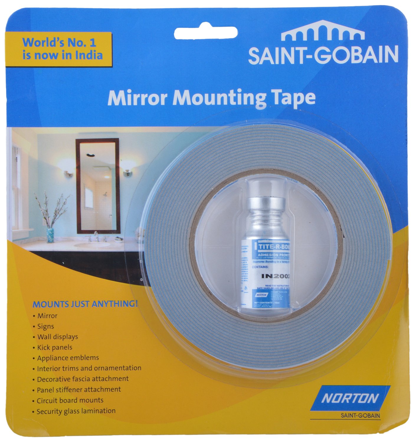 Saint Gobain Mirror Mounting Tape (12mm x 5 Meter) Amazon.in