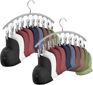 Hat Hanger for Closet,2 Pack Hat Organizer Holder for Hanger Closet Display