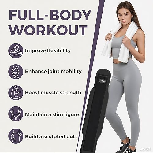 Miniatura 5 de Cinturón de empuje de cadera resistente con cómodo acolchado antideslizante para protección de la cadera, constructor eficaz de glúteos y cinturón