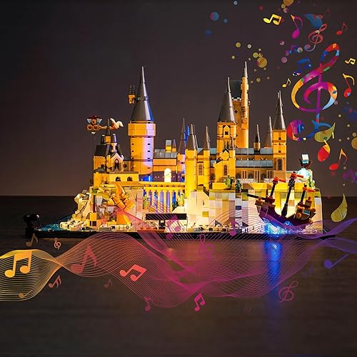 VONADO Kit de luces LED para Lego Harry Potter Hogwarts Castle and Grounds 76419, versión musical, juego de iluminación creativa, accesorios