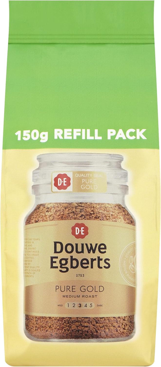 Douwe Egberts Pure Gold Medium Roast Coffee Refill, 150g Amazon.co.uk