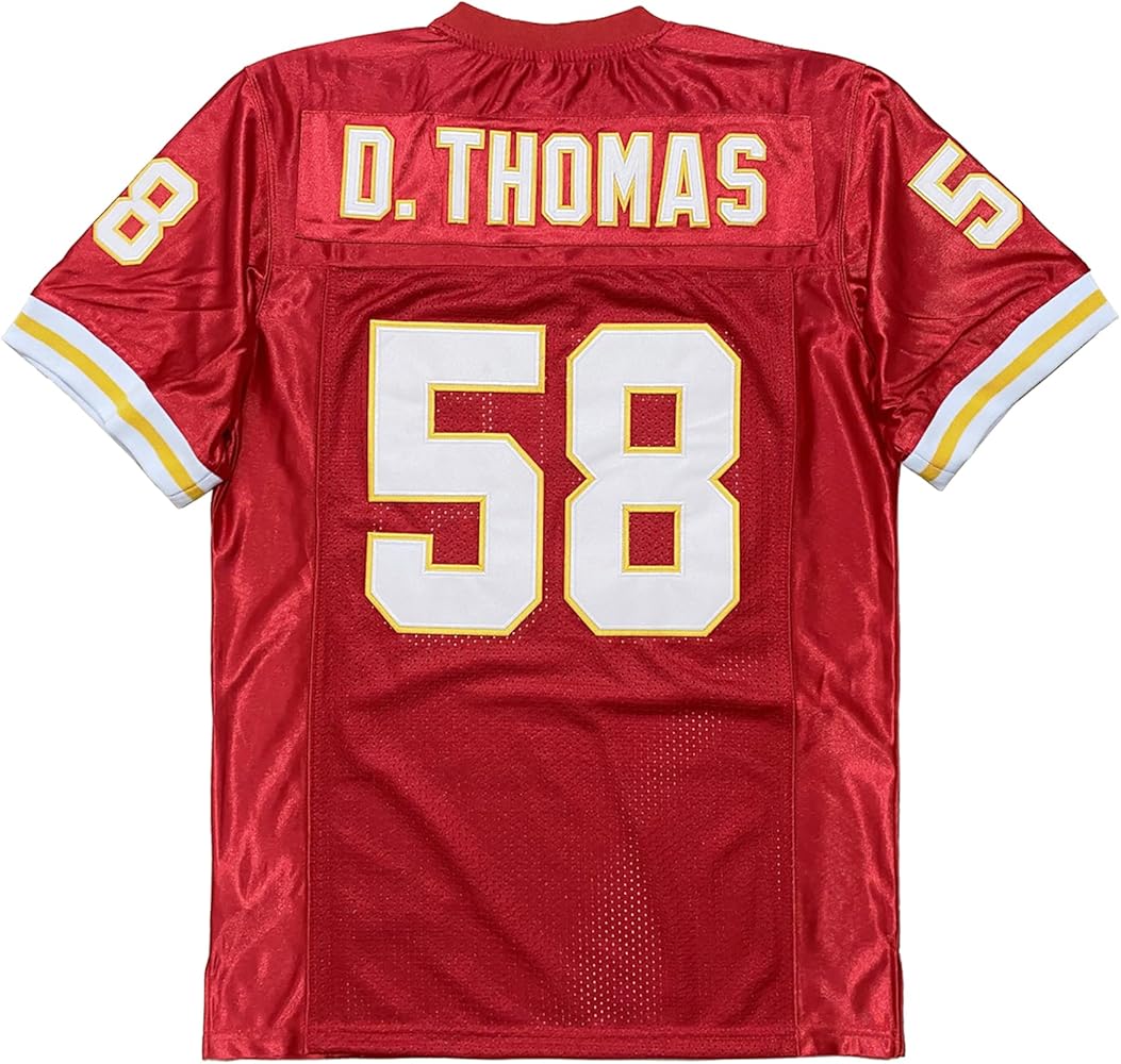 Amazon.com: ussportjersey Mens #58 Derrick Thomas Retro 90's Party