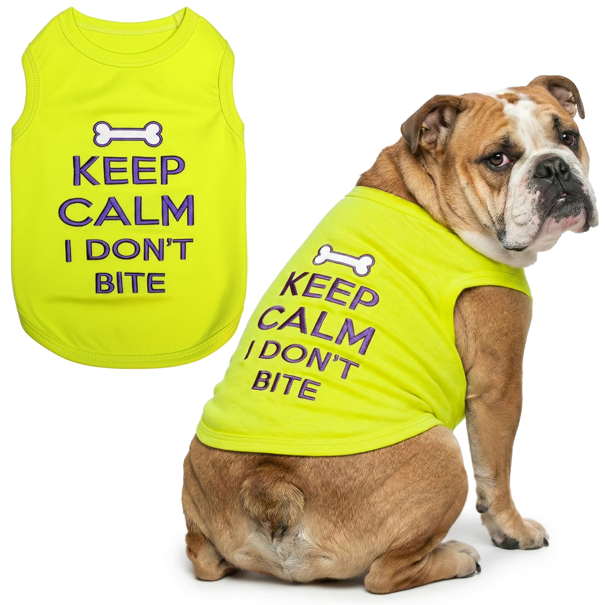 Parisian Pet Keep Calm Dog T-Shirt, 3X-Large — image 1