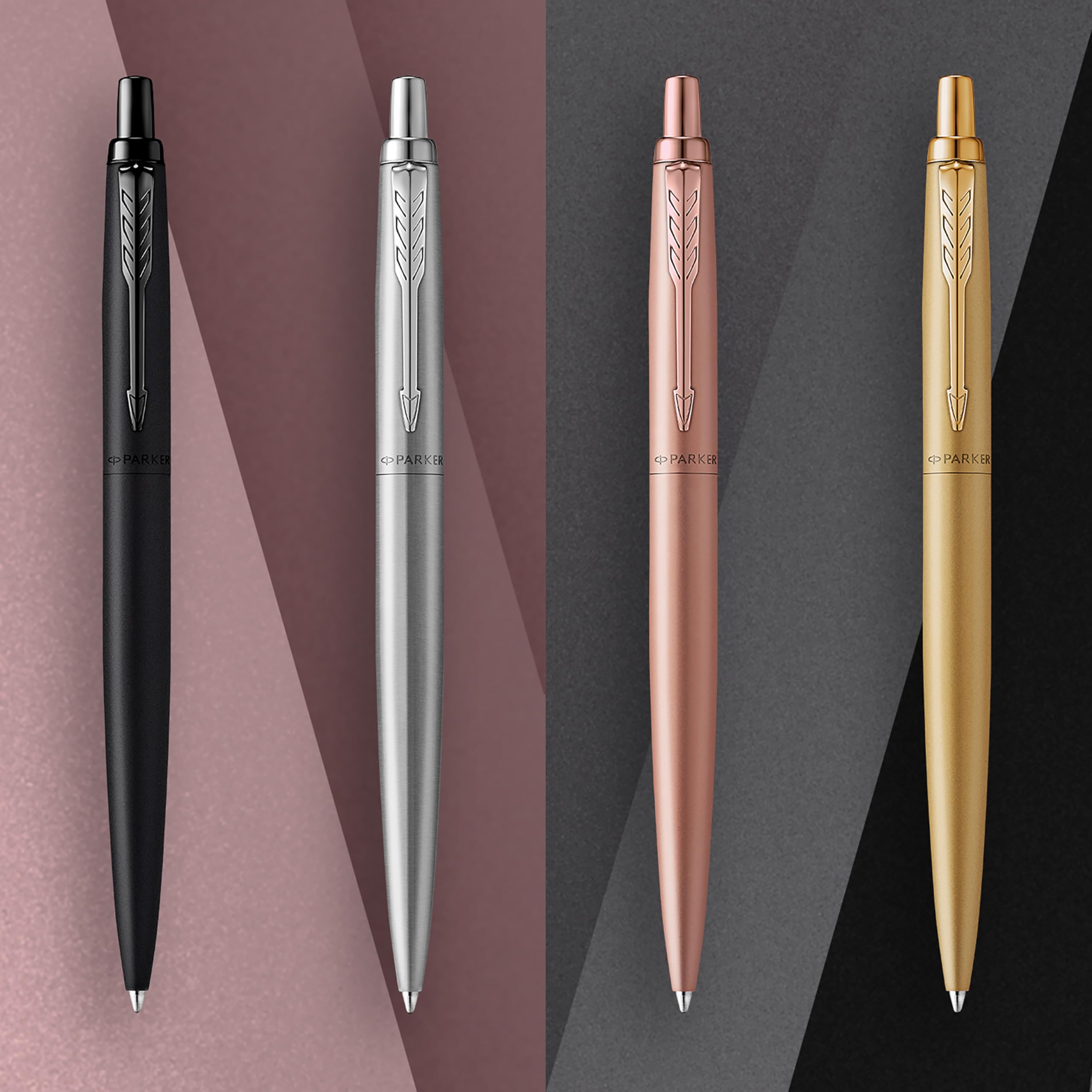 Parker Jotter penna a sfera XL | rosa dorato vanta monochrome | punta media | inchiostro blu | confezione regalo