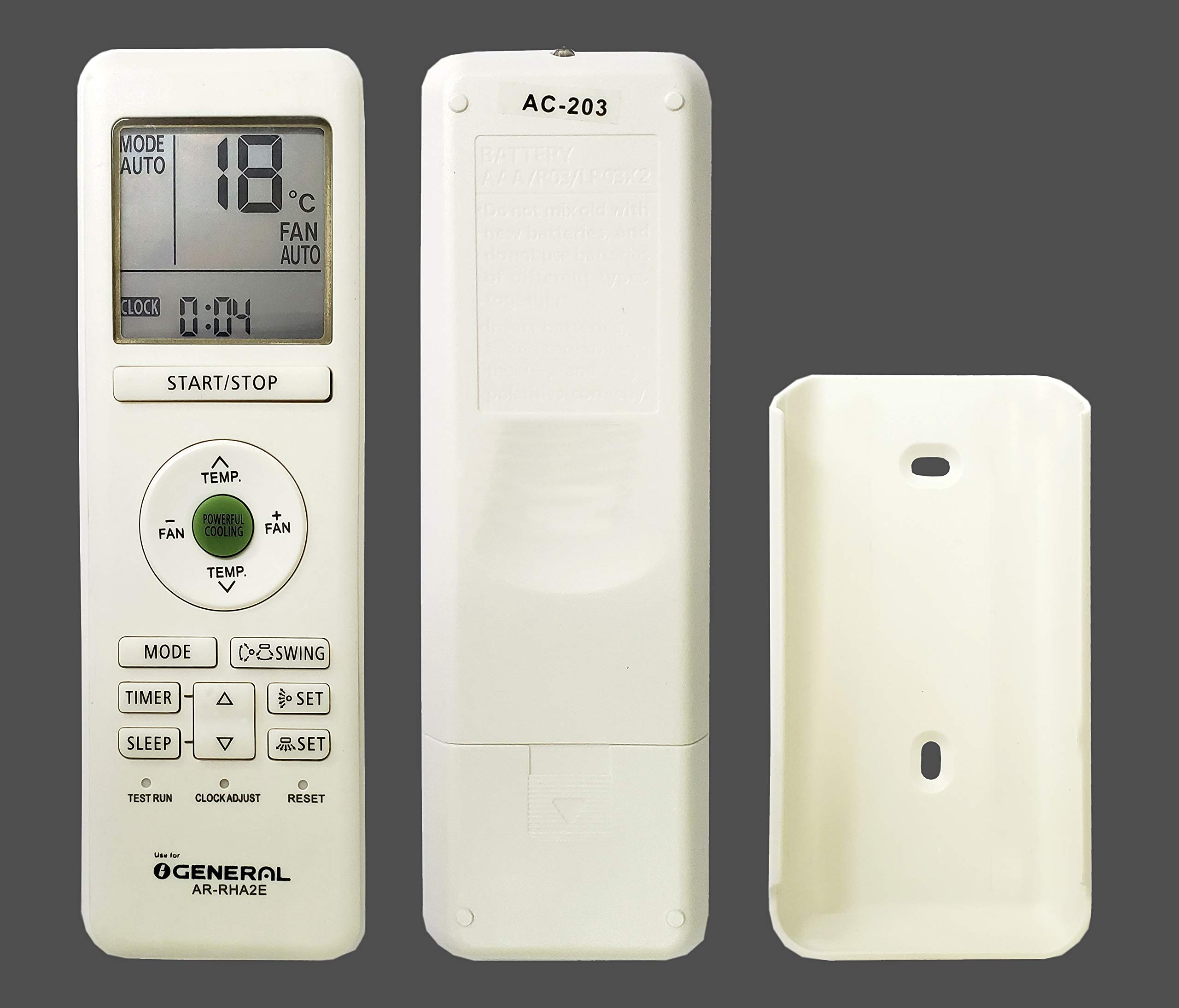 TECVITY® Remote No. 203 for O-General Split Air Conditioner.