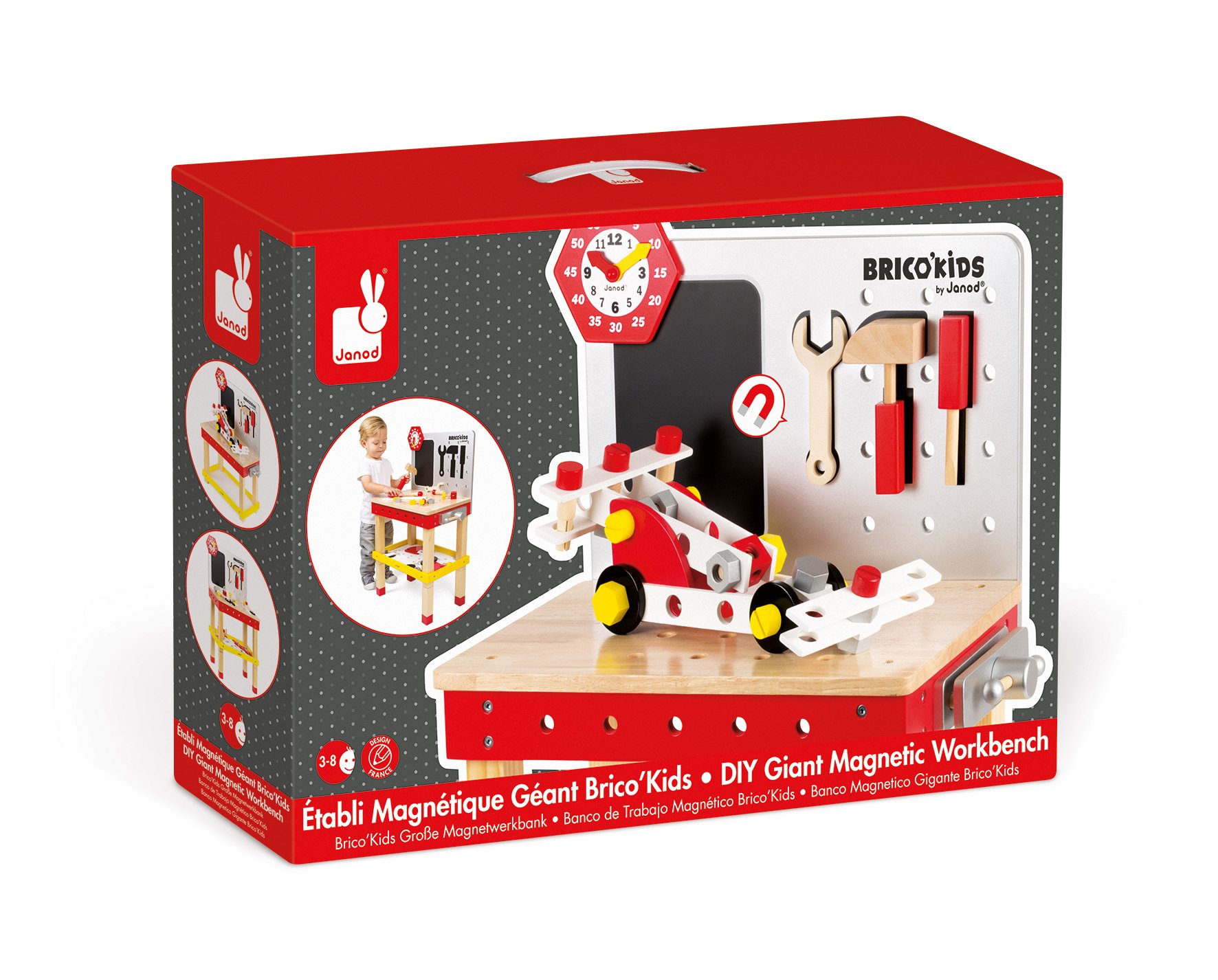 Janod - J06492 - Etabli Magnétique Géant - Redmaster