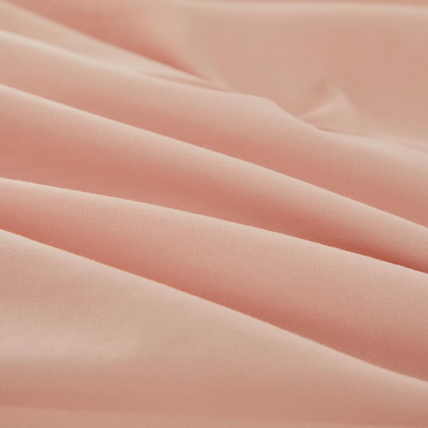 Brandream Kids Bedding Set Full Size Girls Bed Sheet Pillowcase Set Jade Pink 4Pc Solid Color Soft and Breathable Deep Pocket