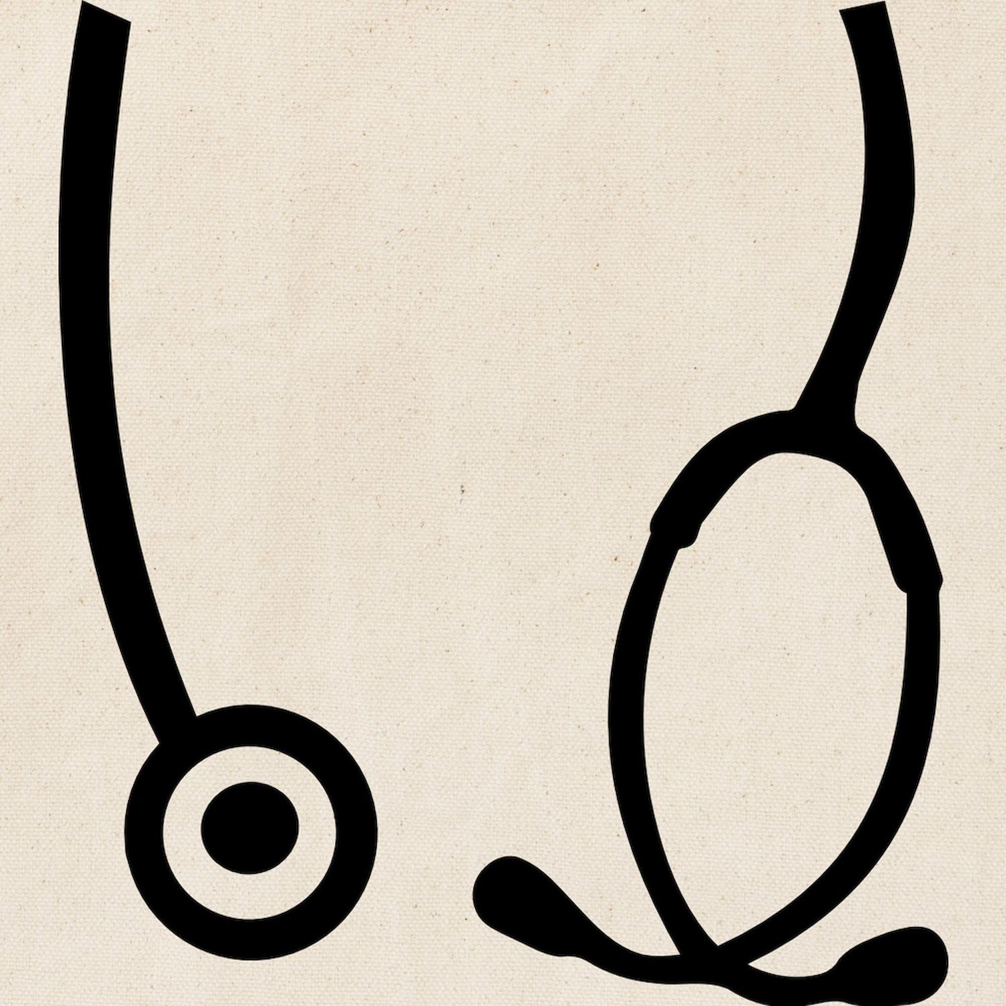 CafePress Stethoscope Doctor Tote Bag - Natural Canvas Reusable Shopping Bag, Two Sizes Available - View #8
