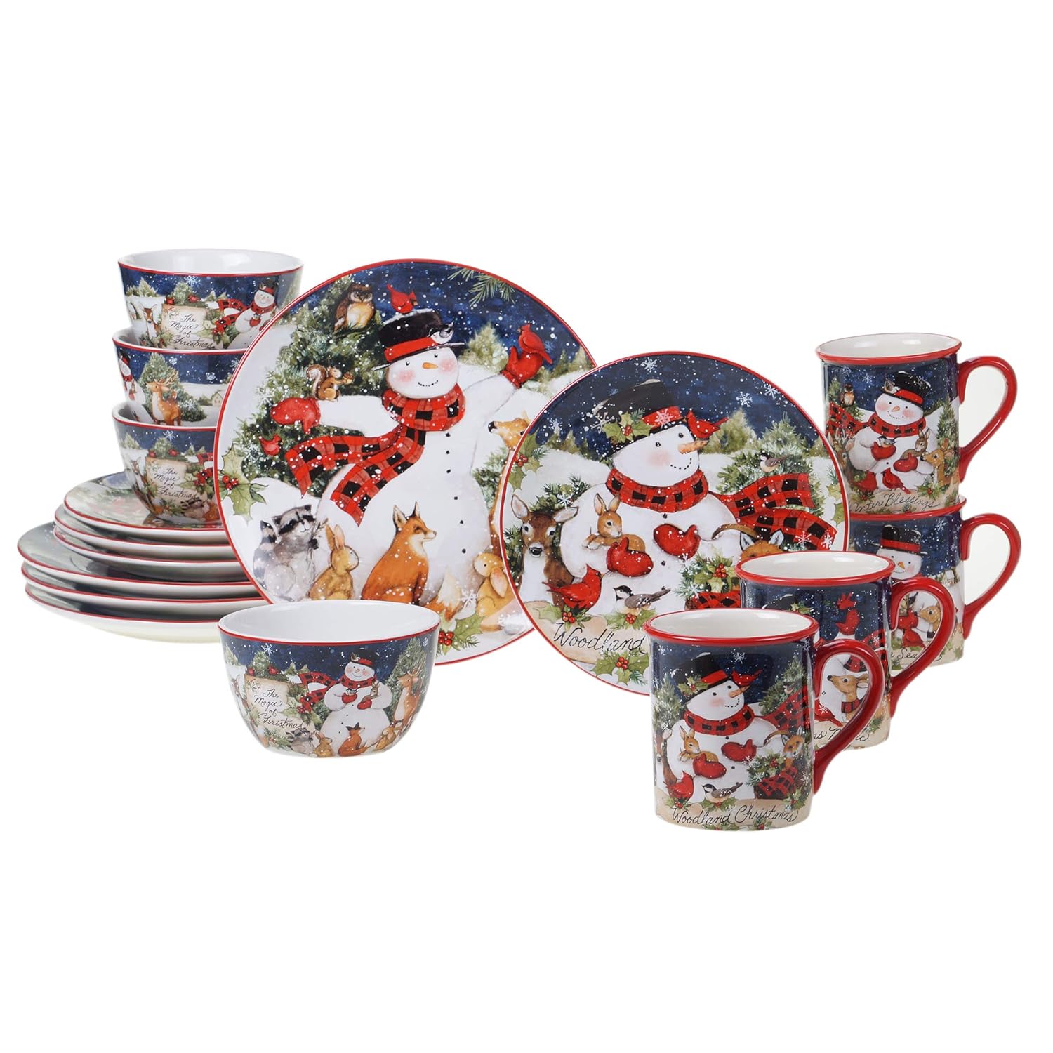 Magic of Christmas 16-Piece Dinnerware Set