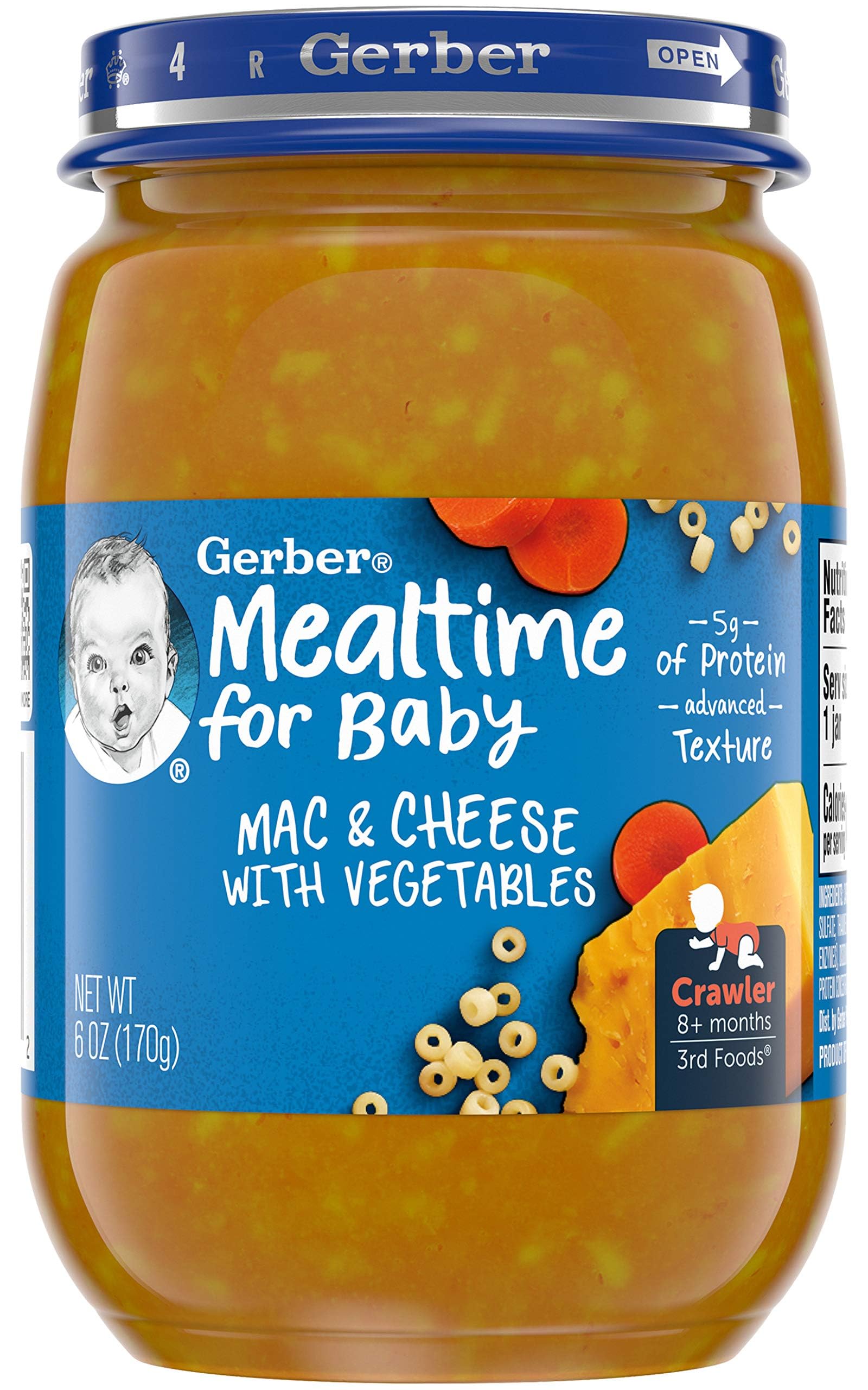 Gerber 3rd Foods Mealtime For Baby Jar Mac And Cheese Desertcart